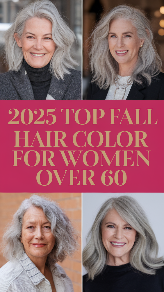 Fall Hair Color for Women Over 60: Stunning Brunettes and Blondes Hairstyles Ideas & Trends 2025