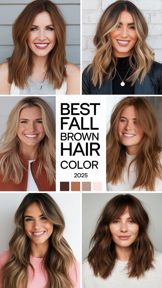 Fall Brown Hair Color Ideas 2025: Brunette Balayage, Highlights, and Money Piece Trends for Autumn