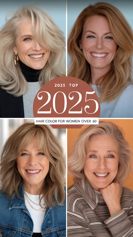 Fall Hair Color for Women Over 60: Stunning Brunettes and Blondes Hairstyles Ideas & Trends 2025