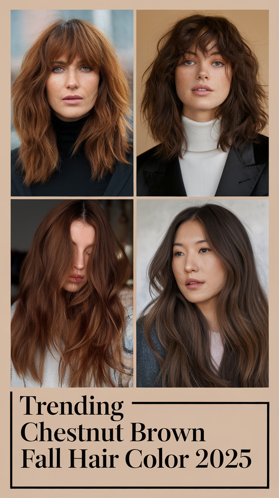 Chestnut Brown Fall Hair Color Ideas 2025: The Ultimate Guide to Rich, Creamy, and Copper Hues