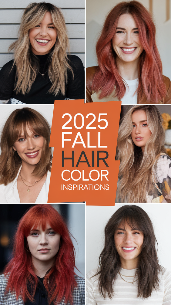 Cute Fall Hair Colors 2025: Trendy Brunettes, Blondes, and Short Hair Color Ideas for the Season