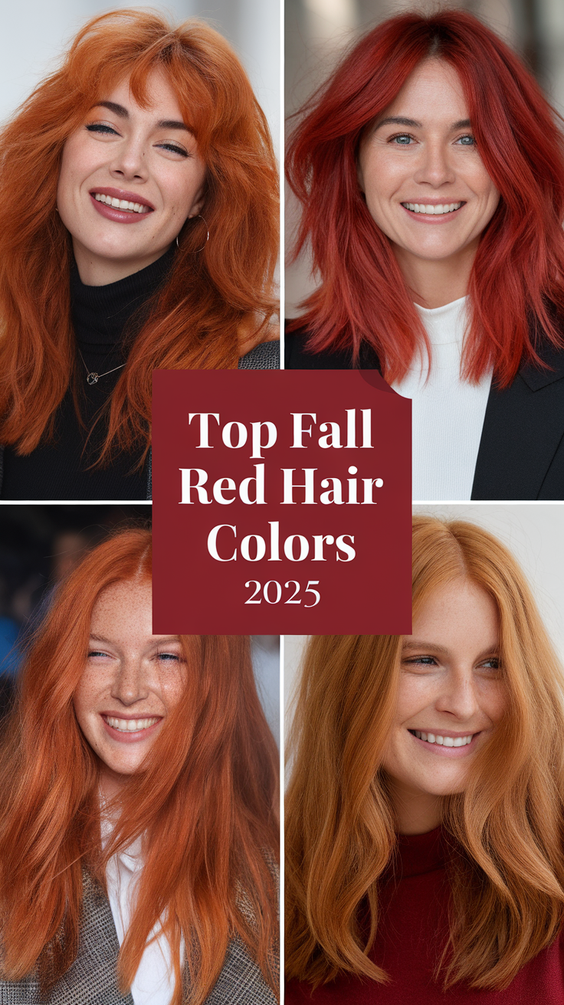 Fall Red Hair Color Ideas for Redheads in 2025: Autumn Highlights, Balayage, and Trending Formulas