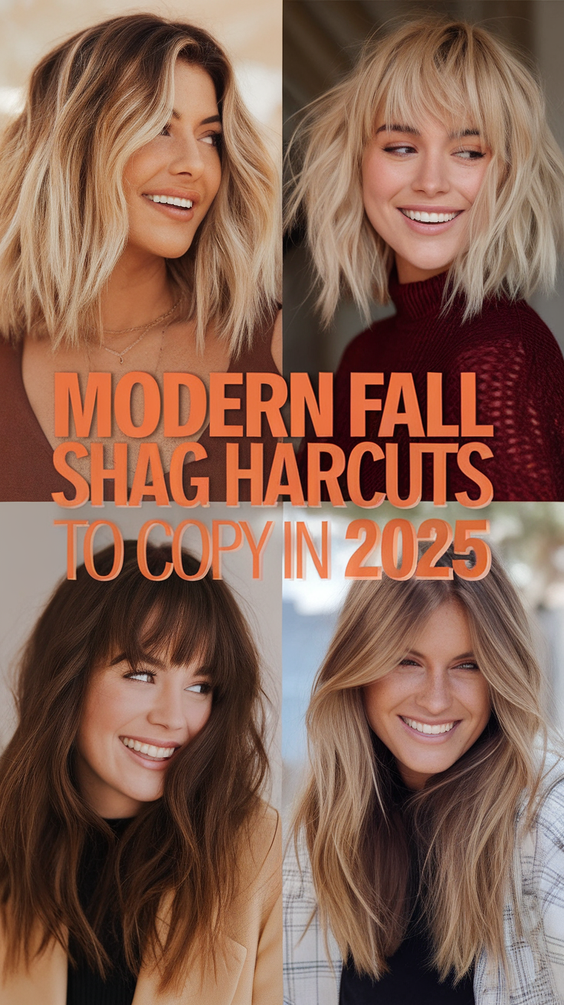 Modern Fall Shag Haircuts to Copy in 2025: Effortless Layers and Edgy Volume for the New Season