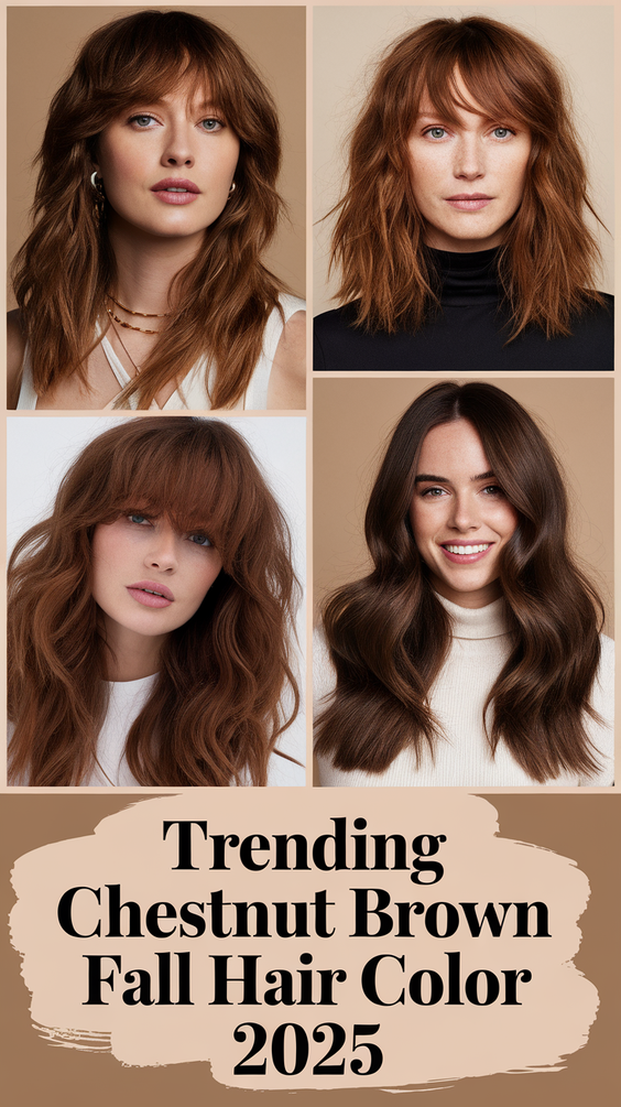 Chestnut Brown Fall Hair Color Ideas 2025: The Ultimate Guide to Rich, Creamy, and Copper Hues