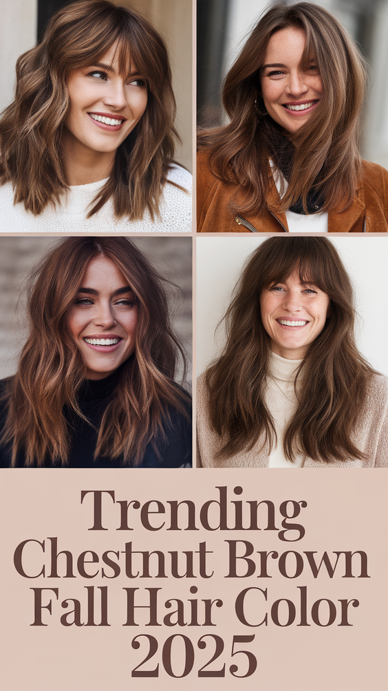 Chestnut Brown Fall Hair Color Ideas 2025: The Ultimate Guide to Rich, Creamy, and Copper Hues