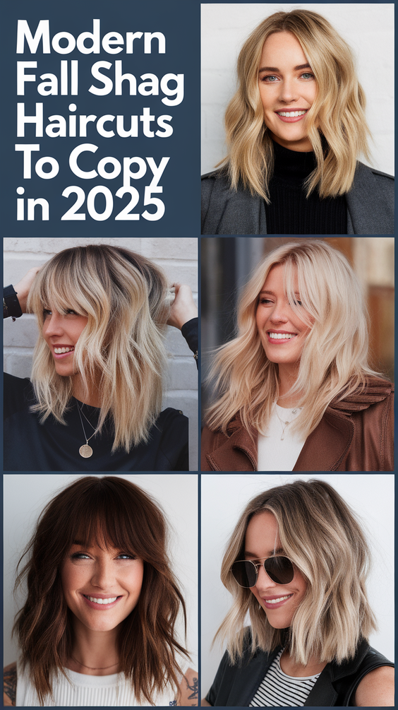 Modern Fall Shag Haircuts to Copy in 2025: Effortless Layers and Edgy Volume for the New Season