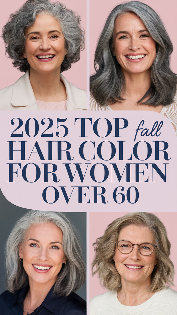 Fall Hair Color for Women Over 60: Stunning Brunettes and Blondes Hairstyles Ideas & Trends 2025