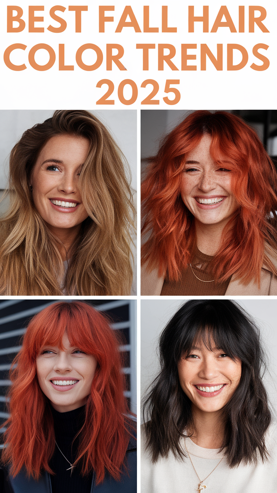 Fall Hair Color Ideas 2025: Trending Shades and Styles for a Bold New Season