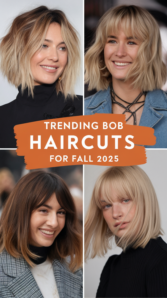Bob Haircuts – The Most Fashionable Fall Bob Haircut Ideas to Try in 2025 for a Chic Look