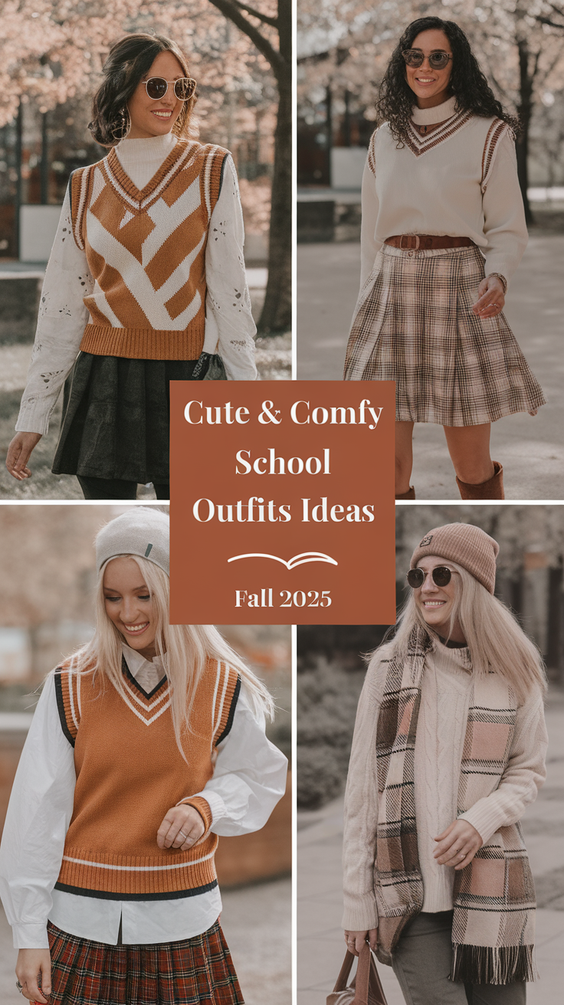 Adorable & Cozy Fall 2025 School Outfits – Trendy & Comfy Looks for Class