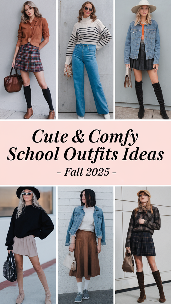 Adorable & Cozy Fall 2025 School Outfits – Trendy & Comfy Looks for Class