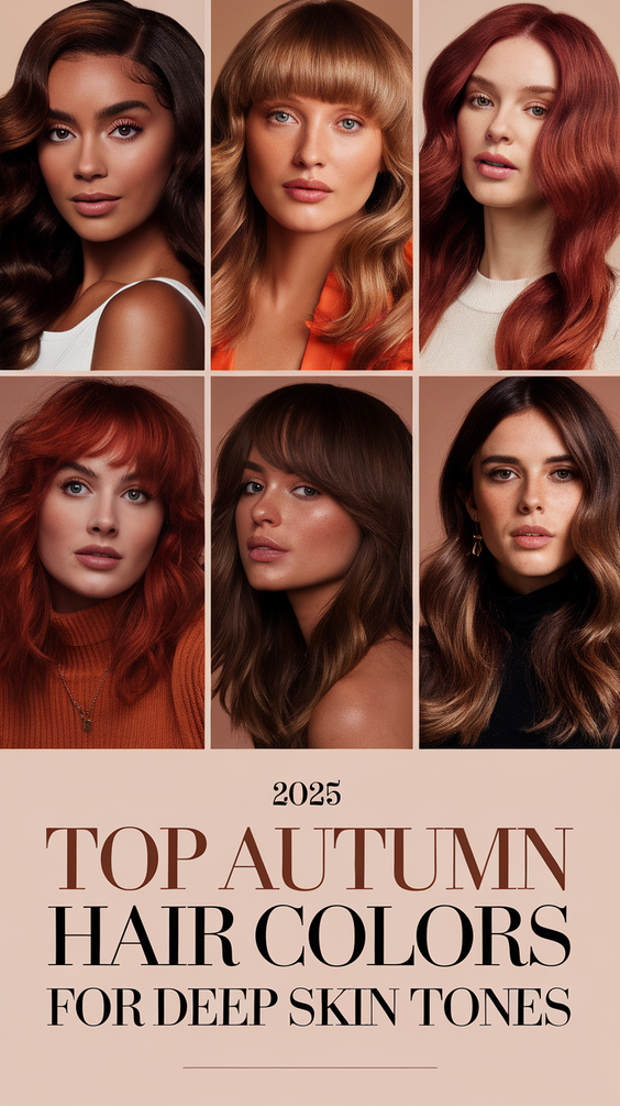Best Fall Hair Colors for Deep Skin Tones 2025 – Stunning Autumn Shades