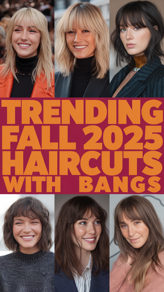 Trending Fall 2025 Haircuts with Bangs for Every Face Shape and Hair Type – Best New Looks