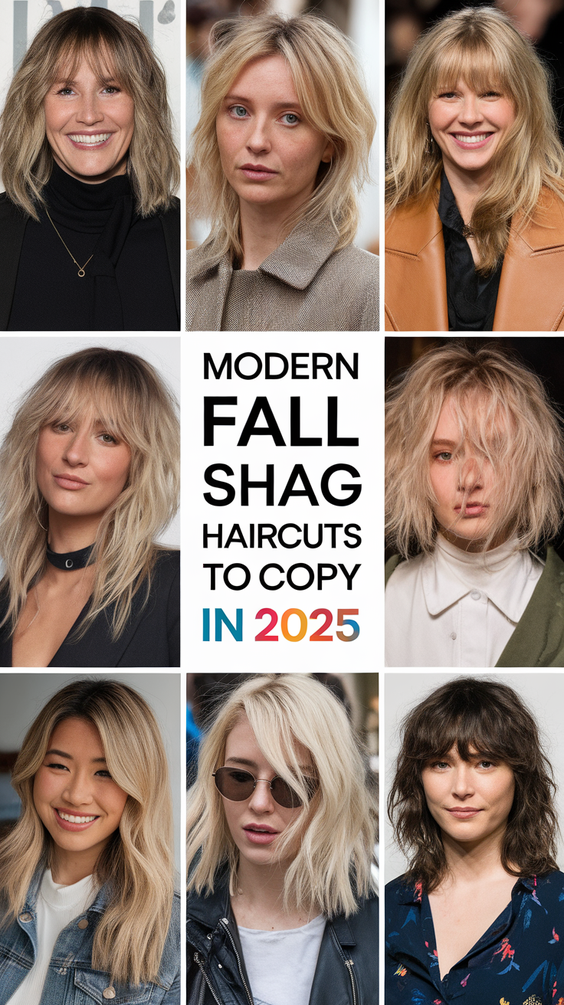 Modern Fall Shag Haircuts to Copy in 2025: Effortless Layers and Edgy Volume for the New Season