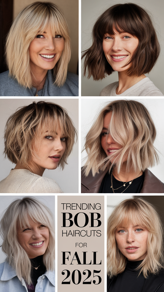 Bob Haircuts – The Most Fashionable Fall Bob Haircut Ideas to Try in 2025 for a Chic Look