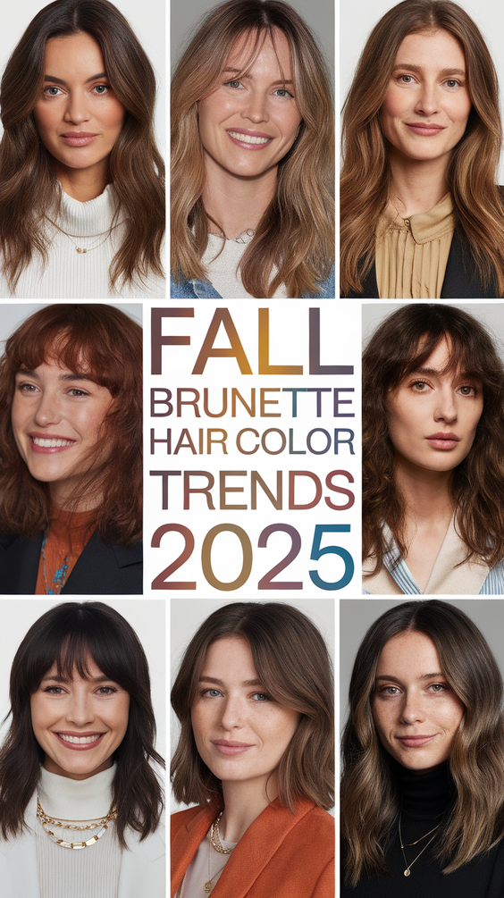 Fall Brunette Hair Color Trends 2025: Balayage, Money Piece, and Dimensional Highlights for Every Style