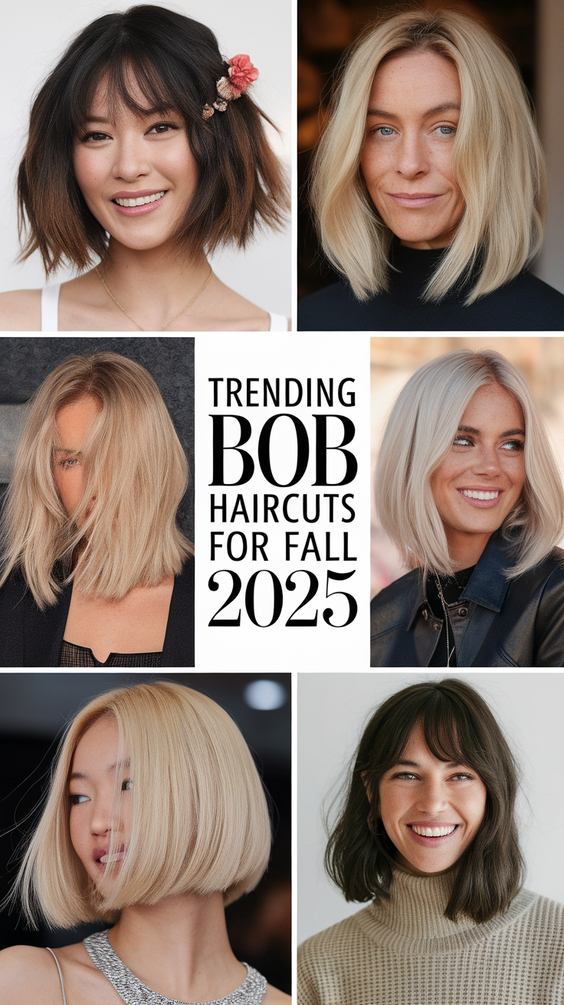 Bob Haircuts – The Most Fashionable Fall Bob Haircut Ideas to Try in 2025 for a Chic Look