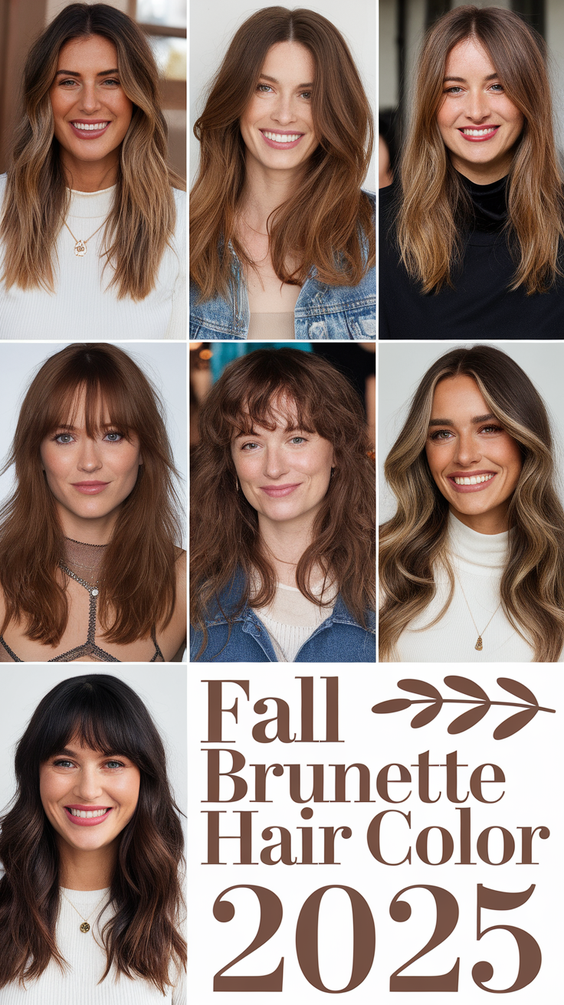 Fall Brunette Hair Color Trends 2025: Balayage, Money Piece, and Dimensional Highlights for Every Style