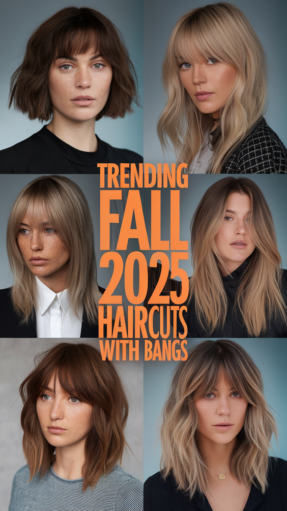Trending Fall 2025 Haircuts with Bangs for Every Face Shape and Hair Type – Best New Looks