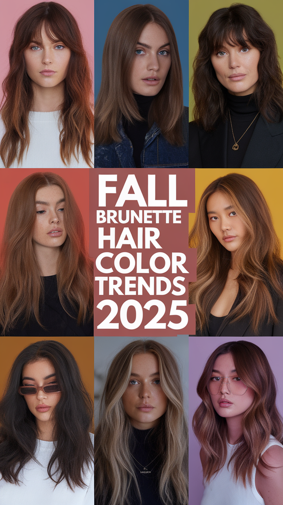 Fall Brunette Hair Color Trends 2025: Balayage, Money Piece, and Dimensional Highlights for Every Style
