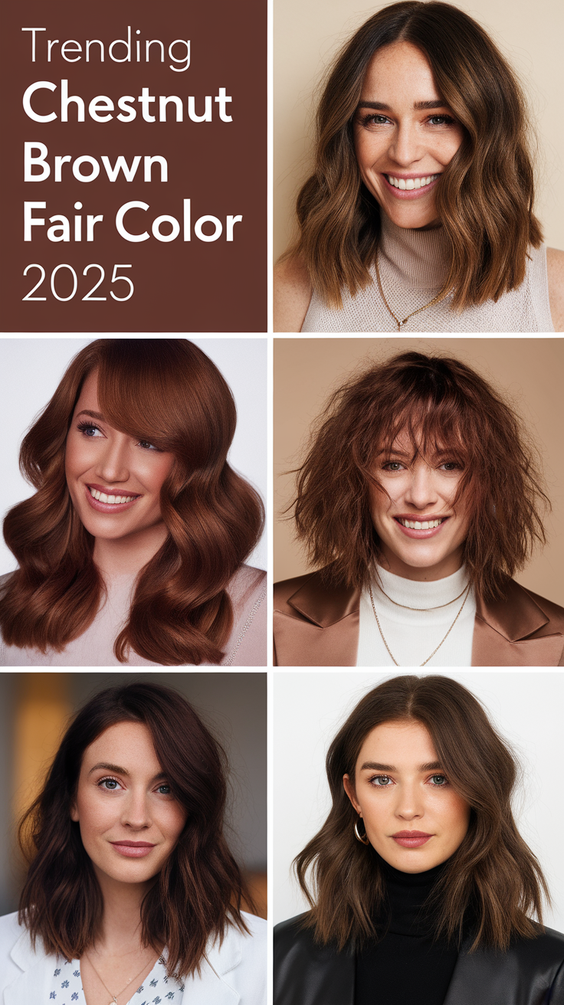 Chestnut Brown Fall Hair Color Ideas 2025: The Ultimate Guide to Rich, Creamy, and Copper Hues