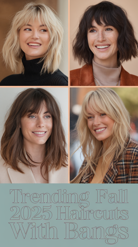 Trending Fall 2025 Haircuts with Bangs for Every Face Shape and Hair Type – Best New Looks
