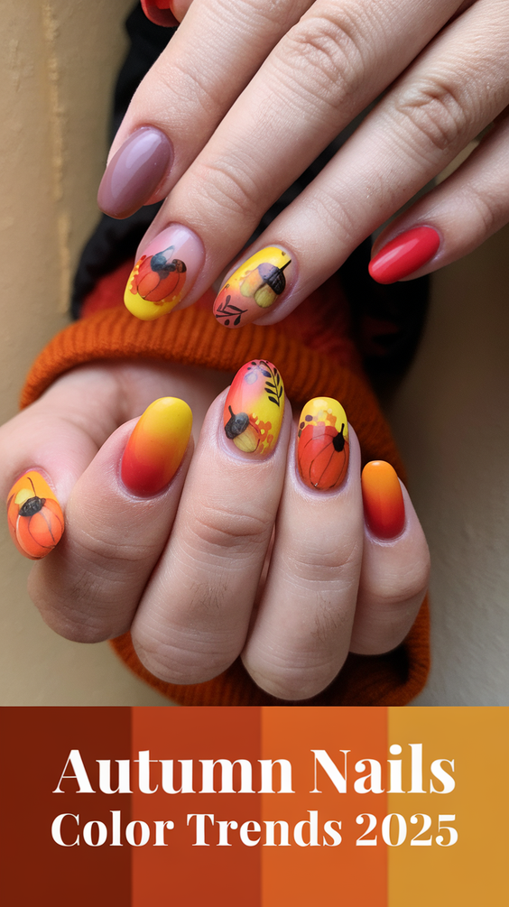 Autumn 2025 Nail Color Inspiration: Trendiest Autumn Nails Color Ideas and Designs for the Season