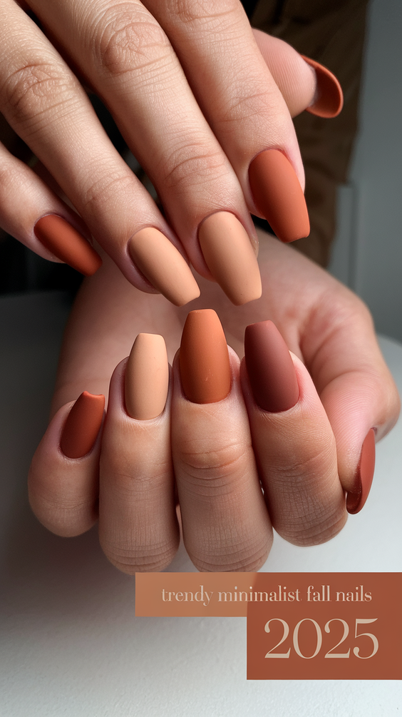 Trendy Minimalist Fall Nails 2025 Looks: Chic and Simple Designs for Autumn-Inspired Manicures