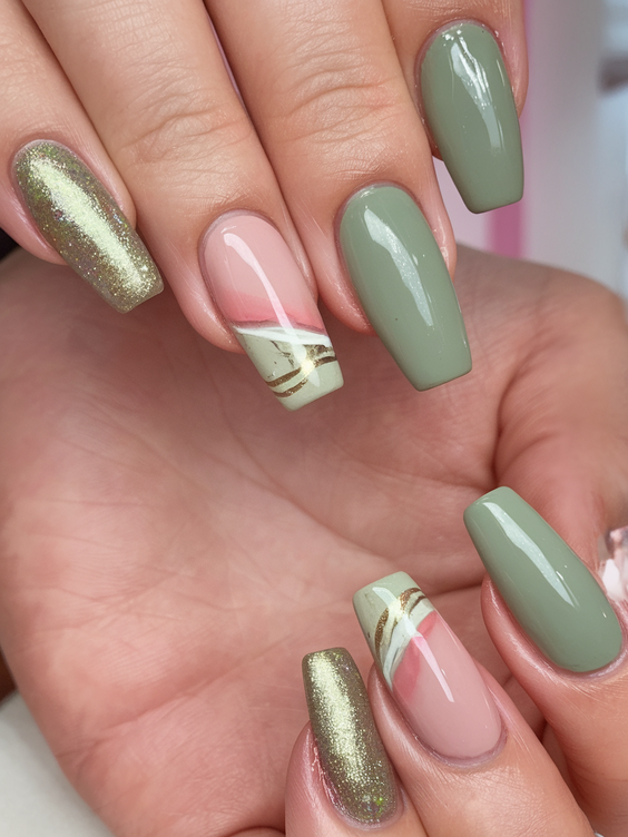Fall Green Nails 2025 – 20 Stunning Manicure Ideas to Embrace Autumn’s Rich and Earthy Hues