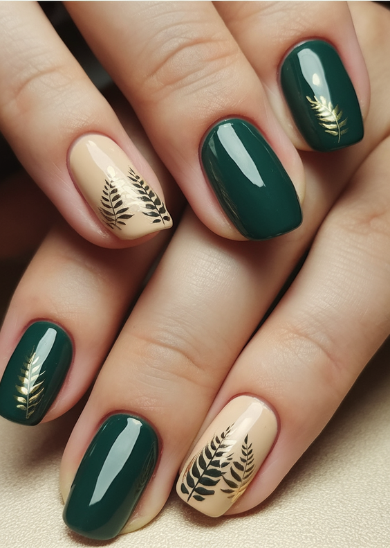 Fall Green Nails 2025 – 20 Stunning Manicure Ideas to Embrace Autumn’s Rich and Earthy Hues