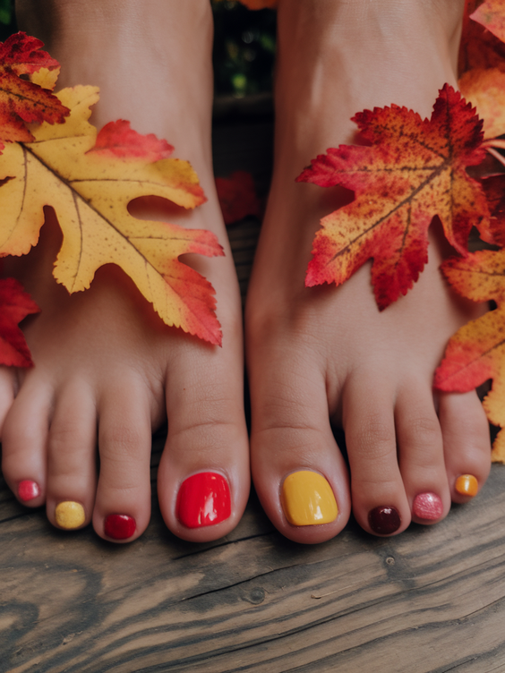 Fall Toe Nails for October 2025: 20 Stylish Ideas with Designs, Colors, and Halloween-Inspired Looks