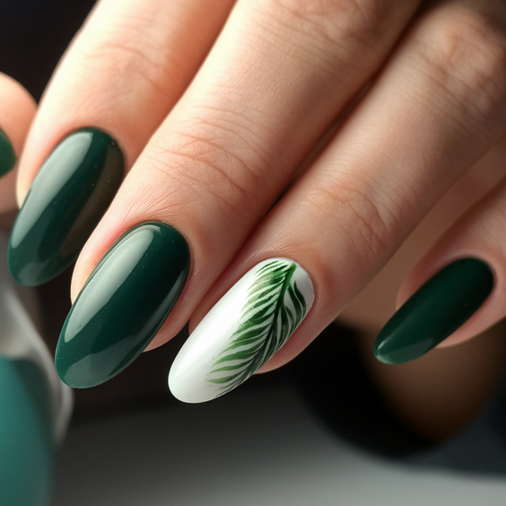Fall Green Nails 2025 – 20 Stunning Manicure Ideas to Embrace Autumn’s Rich and Earthy Hues