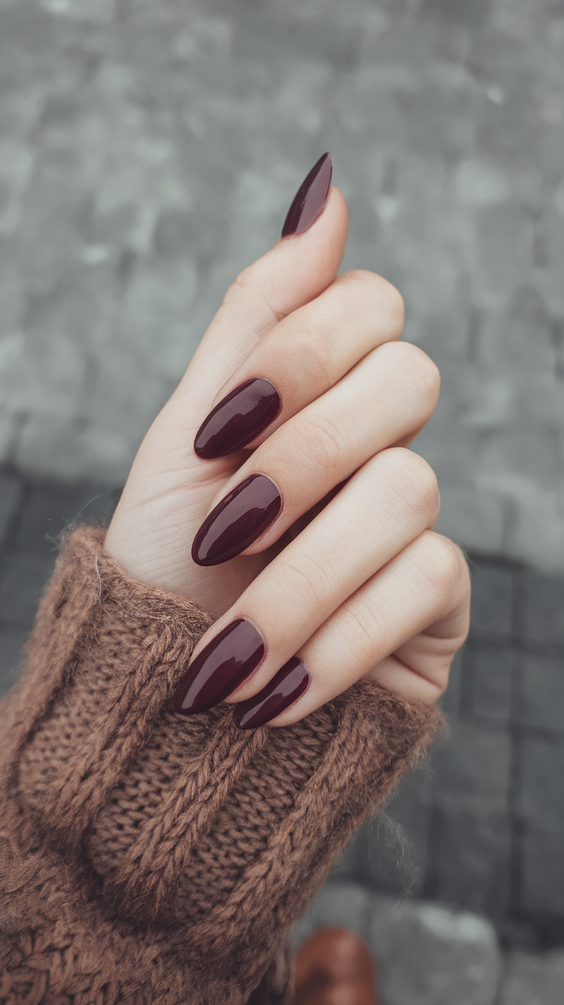 Fall Oval-Shaped Nails Ideas 2025 to Inspire Your Next Cozy Season Manicure with Elegant Designs