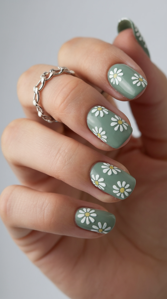 Fall Green Nails 2025 – 20 Stunning Manicure Ideas to Embrace Autumn’s Rich and Earthy Hues