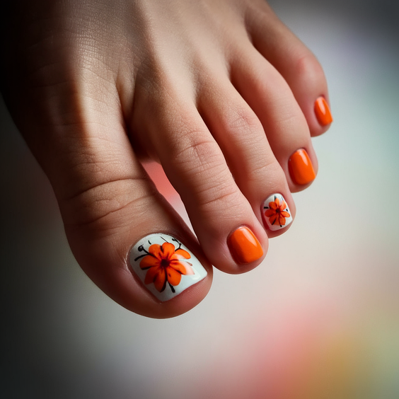 Fall Toe Nails for October 2025: 20 Stylish Ideas with Designs, Colors, and Halloween-Inspired Looks