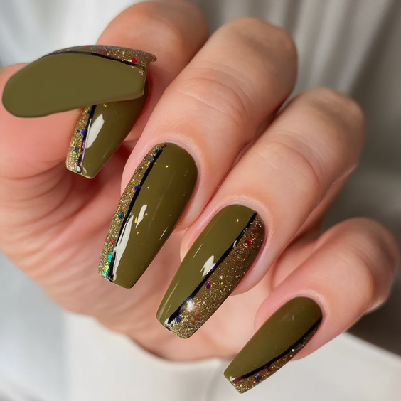 Fall Green Nails 2025 – 20 Stunning Manicure Ideas to Embrace Autumn’s Rich and Earthy Hues