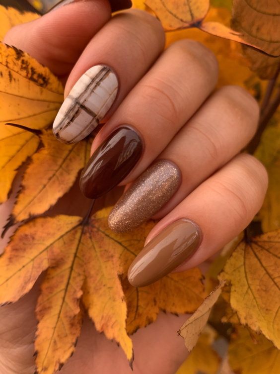 Elegant Designs for Fall Ballerina Nails 2025 That Embrace Gold, Matte, and Autumn Leaf Art