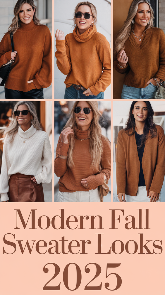 Stylish Fall 2025 Sweater Outfits to Copy Right Now for the Coziest and Chicest Cold-Weather Looks