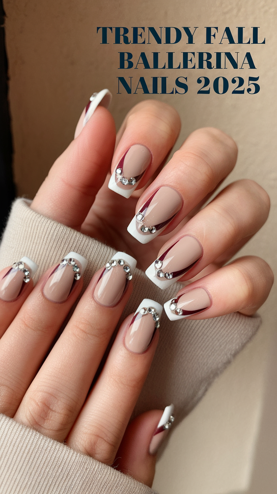 Elegant Designs for Fall Ballerina Nails 2025 That Embrace Gold, Matte, and Autumn Leaf Art