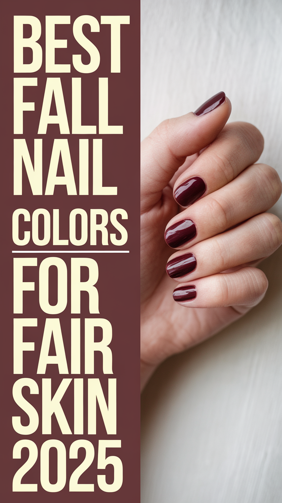 Trendy Fall 2025 Nail Colors for Fair Skin: 20 Chic Ideas to Elevate Your Manicure This Autumn