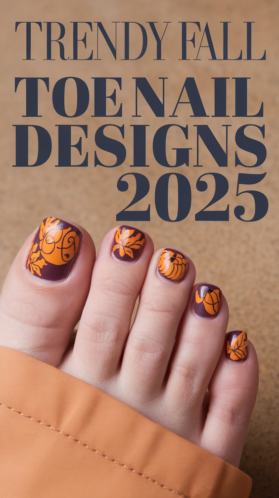Trendy Fall Toe Nail Designs 2025: The Best Ideas for This Season’s Most Fashionable Pedicures