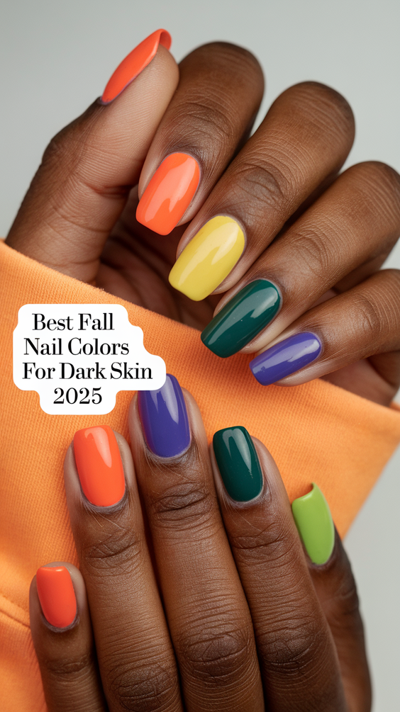 Fall Nail Colors for Dark Skin 2025 – Stunning Designs That Define Autumn Beauty