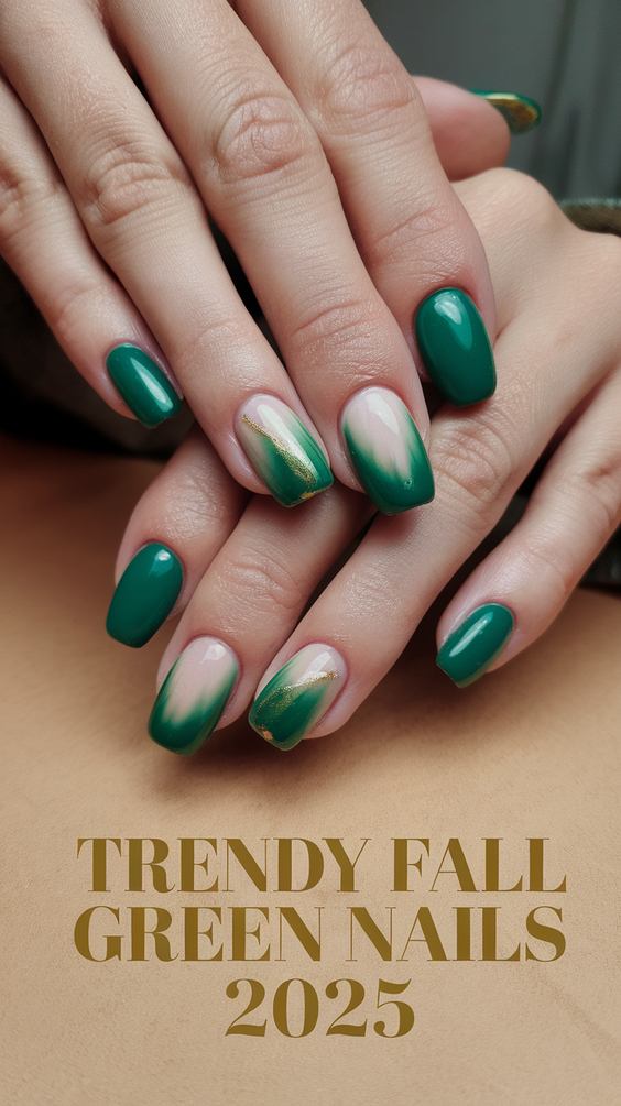 Fall Green Nails 2025 – 20 Stunning Manicure Ideas to Embrace Autumn’s Rich and Earthy Hues