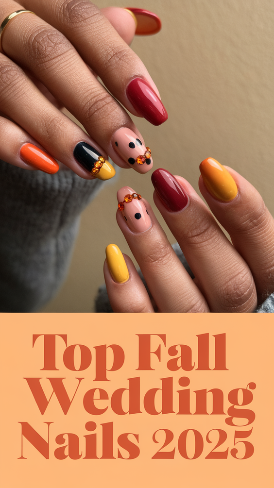 Fall Wedding Nails 2025: 20 Stunning Ideas to Elevate Your Autumn Bridal Look with Seasonal Flair