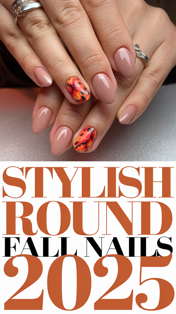 Stylish Round Fall Nails 2025: Trendy Seasonal Designs for Every Mood and Occasion