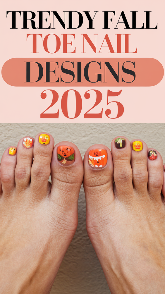 Trendy Fall Toe Nail Designs 2025: The Best Ideas for This Season’s Most Fashionable Pedicures