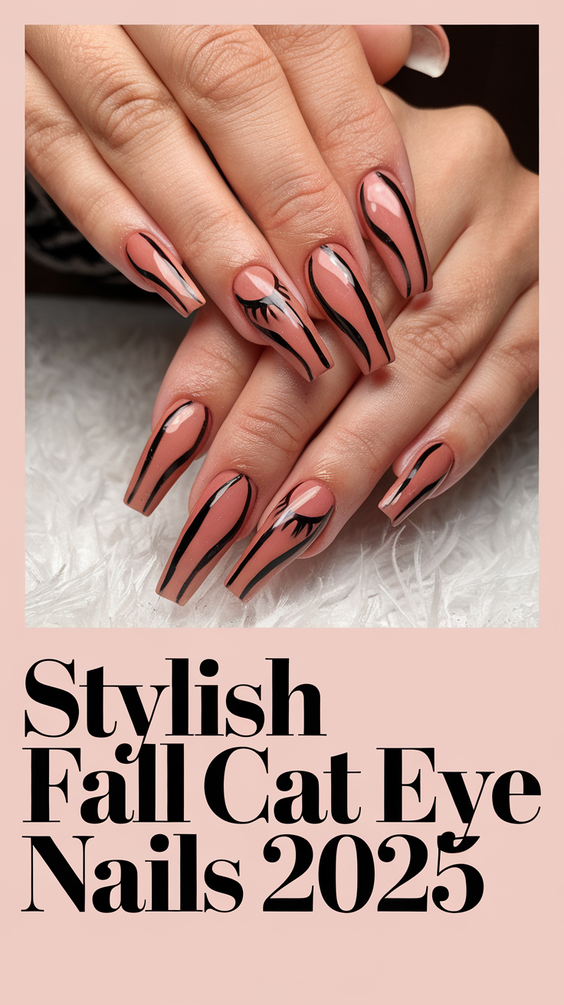 Stylish Fall Cat Eye Nails 2025 – Magnetic Designs That Will Elevate Your Autumn Look Instantly