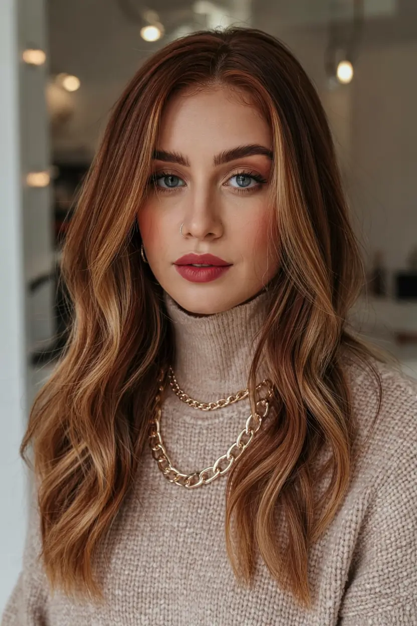 Auburn Winter Hair Colors 2025–2026 Trends Light Auburn Blend With Modern Chic