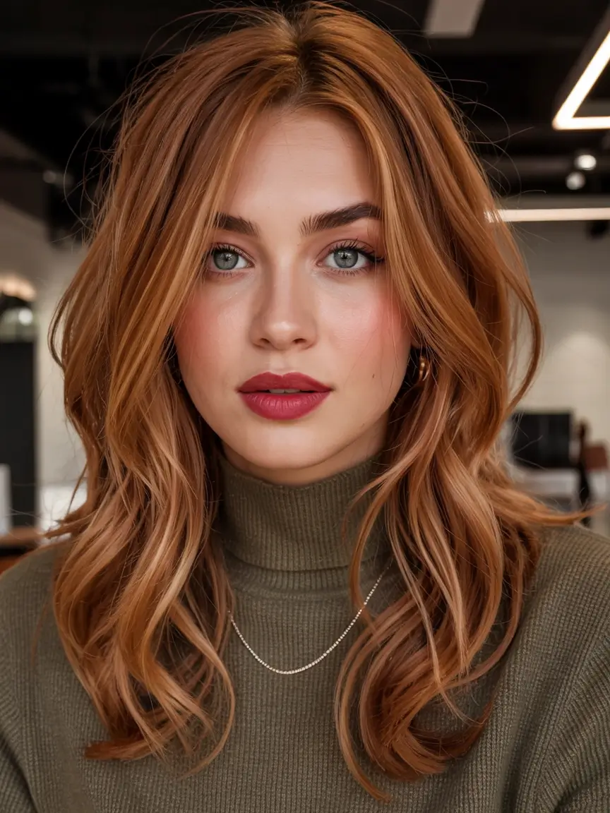 Auburn Winter Hair Colors 2025–2026 Trends Golden Auburn With Subtle Brunette Depth