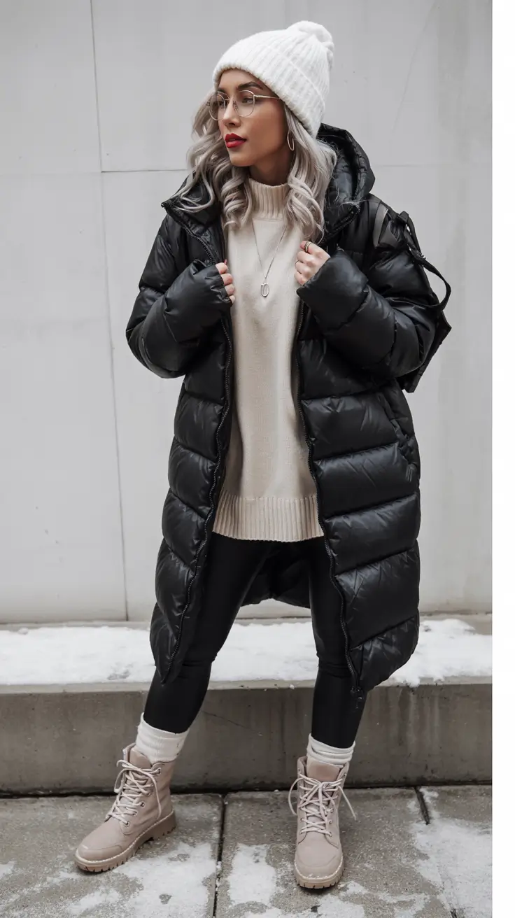 Comfy Winter Outfits 2025 Puffer Coat Power Dressing